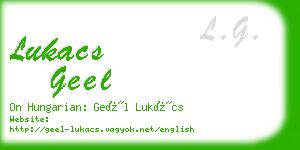 lukacs geel business card